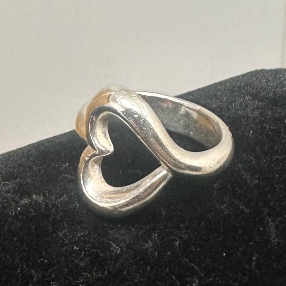 Retired JAMES AVERY Abounding Heart Ring; Puffy Open Heart; SIZE 5 - Picture 7 of 11